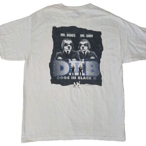 Vintage Big Dogs Shirt Mens L White 90s Men In Black Movie Parody Universal